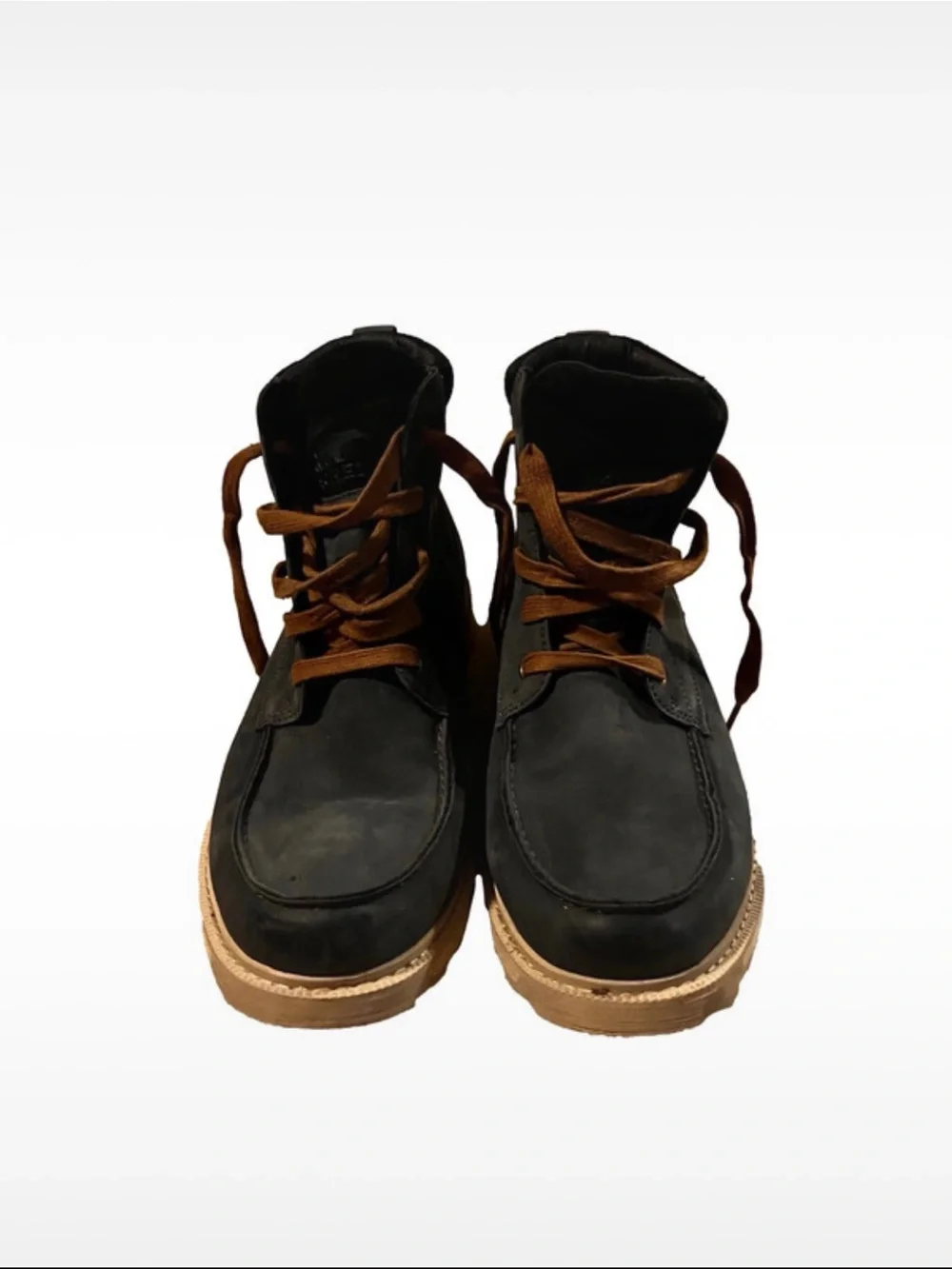 Sorel Men's Black Chukka Boots with Brown Laces